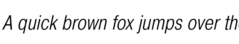 Preview of FONTSPRING DEMO - Pragmatica Cond Light Italic font