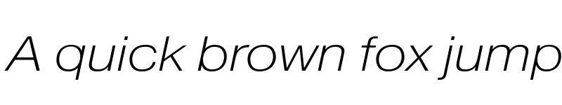 Preview of FONTSPRING DEMO - Pragmatica Extended Extra Light Italic font