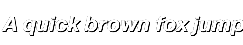 Preview of FONTSPRING DEMO - PragmaticaShadow Italic Regular font