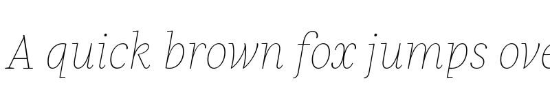 Preview of FONTSPRING DEMO - Praho Pro Hairline Italic Regular font