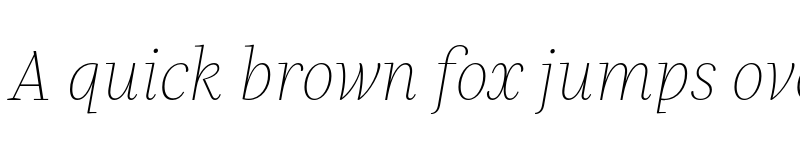 Preview of FONTSPRING DEMO - Praho Pro Thin Italic Regular font