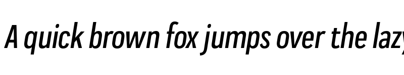 Preview of FONTSPRING DEMO - Praktika Medium Cond Italic Regular font