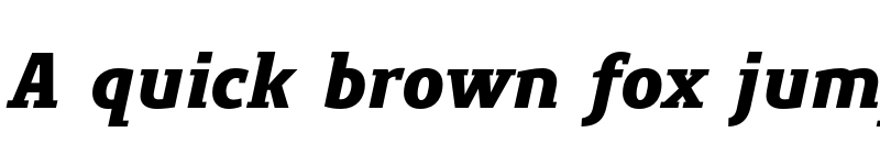 Preview of FONTSPRING DEMO - Precious Serif UltraBlack It Regular font