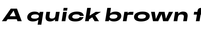 Preview of FONTSPRING DEMO - Premis Exbold Extended Italic Regular font