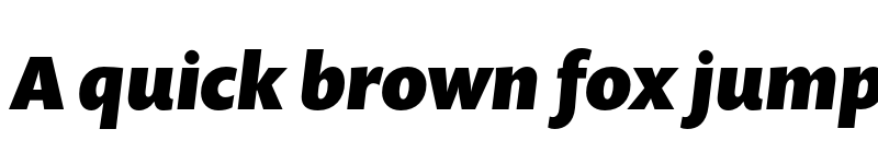 Preview of FONTSPRING DEMO - Prenton RP Pro Black Italic font