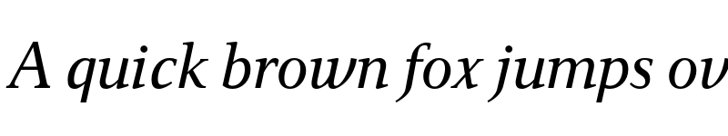 Preview of FONTSPRING DEMO - Pressroom Italic font