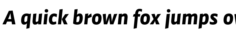 Preview of FONTSPRING DEMO - Preto Sans OT Std Black Italic font