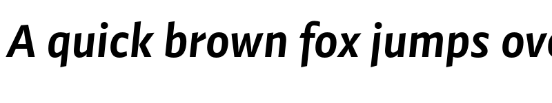 Preview of FONTSPRING DEMO - Preto Sans OT Std Bold Italic font