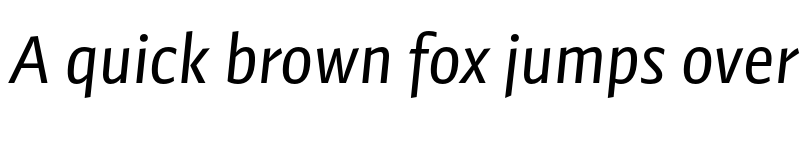 Preview of FONTSPRING DEMO - Preto Sans OT Std Regular Italic font