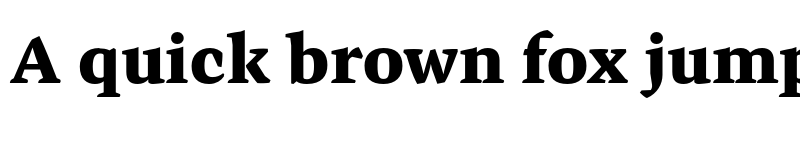 Preview of FONTSPRING DEMO - Preto Serif OT Std Black Regular font