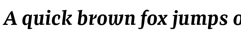 Preview of FONTSPRING DEMO - Preto Serif OT Std Bold Italic font