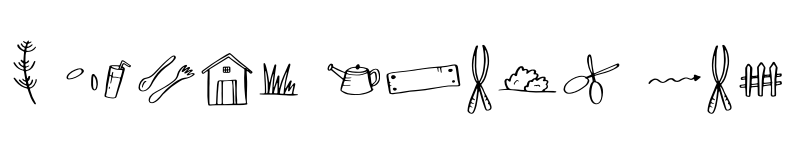 Preview of FONTSPRING DEMO - Pretty Garden Doodle Regular font