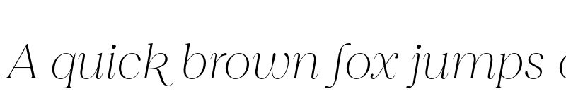 Preview of FONTSPRING DEMO - Princesa Thin Italic Regular font