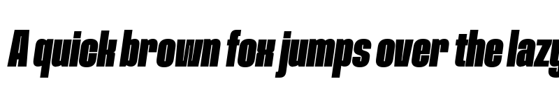 Preview of FONTSPRING DEMO - Procerus Black Italic font