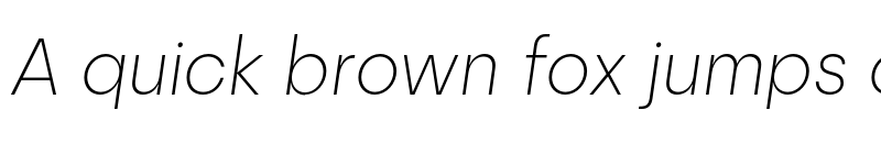 Preview of FONTSPRING DEMO - Prosa Extralight Italic font