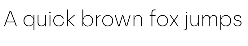 Preview of FONTSPRING DEMO - Prosa Extralight Regular font