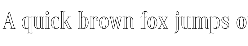 Preview of FONTSPRING DEMO - Provincial Outline Regular font