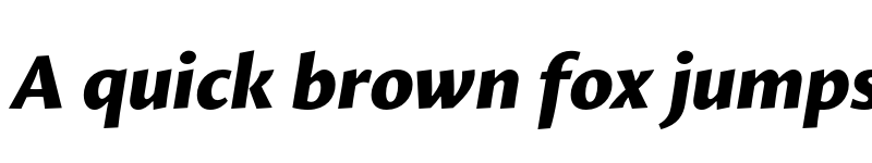 Preview of FONTSPRING DEMO - Proza ExtraBold Italic Regular font