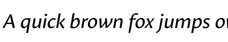 Preview of FONTSPRING DEMO - Proza Regular Italic Regular font