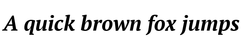 Preview of FONTSPRING DEMO - PT Serif Pro Bold Italic font