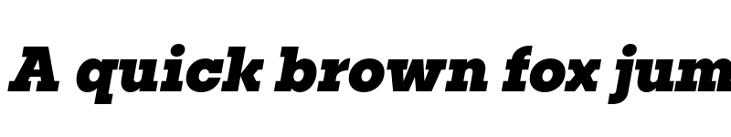 Preview of FONTSPRING DEMO - Publica Slab ExtraBold Italic Regular font
