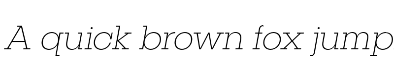 Preview of FONTSPRING DEMO - Publica Slab Thin Italic Regular font