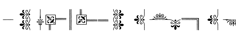 Preview of FONTSPRING DEMO - Pueblito Ornaments Regular font