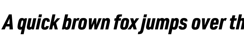 Preview of FONTSPRING DEMO - Pulse JP Compressed Black Italic font