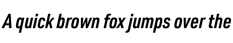 Preview of FONTSPRING DEMO - Pulse JP Compressed Bold Italic font