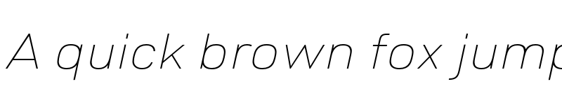 Preview of FONTSPRING DEMO - Pulse JP Expanded Thin Italic font