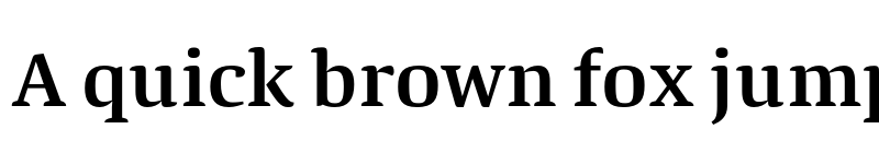 Preview of FONTSPRING DEMO - Quador SemiBold Regular font