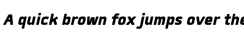 Preview of FONTSPRING DEMO - Quan Black Italic font