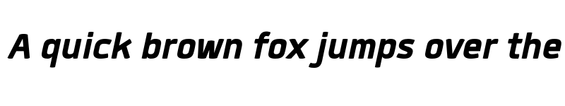 Preview of FONTSPRING DEMO - Quan ExtBd Italic font