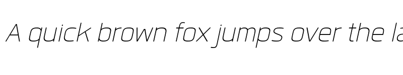 Preview of FONTSPRING DEMO - Quan ExtLt 2 Italic font