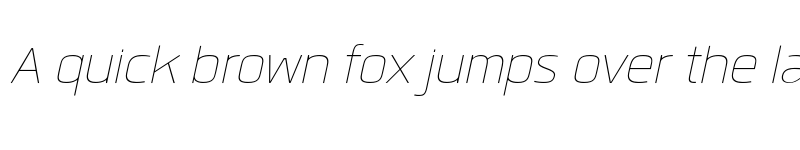 Preview of FONTSPRING DEMO - Quan ExtLt Italic font