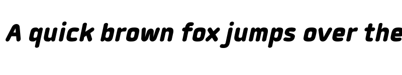 Preview of FONTSPRING DEMO - Quan Rounded Black Italic font