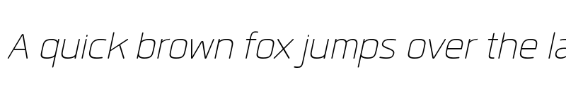 Preview of FONTSPRING DEMO - Quan Rounded ExtLt 2 Italic font