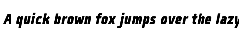 Preview of FONTSPRING DEMO - Quan Slim Black Italic font