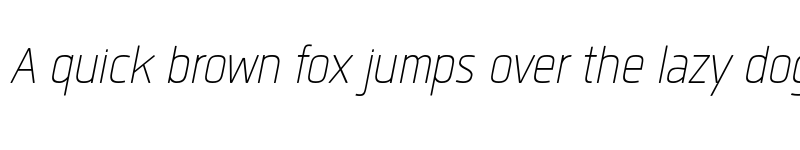 Preview of FONTSPRING DEMO - Quan Slim ExtLt Italic font