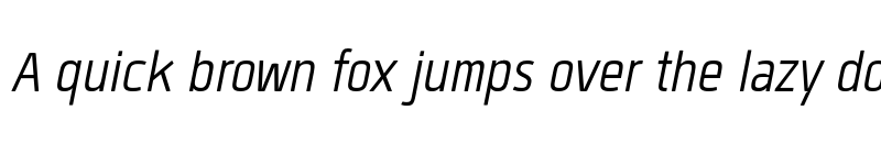 Preview of FONTSPRING DEMO - Quan Slim Italic font