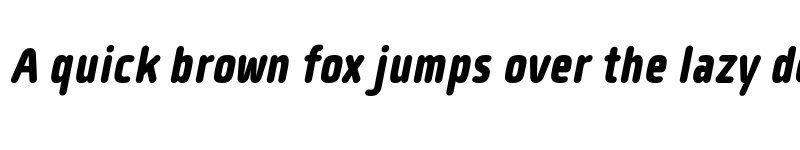 Preview of FONTSPRING DEMO - Quan Slim R ExtBd Italic font