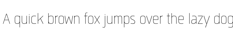 Preview of FONTSPRING DEMO - Quan Slim R ExtLt Regular font