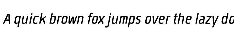 Preview of FONTSPRING DEMO - Quan Slim R Italic font