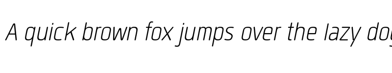 Preview of FONTSPRING DEMO - Quan Slim R Light Italic font