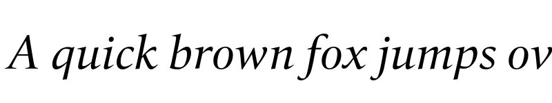 Preview of FONTSPRING DEMO - Quant-Italic Regular font