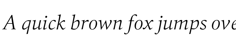 Preview of FONTSPRING DEMO - Quant-LightItalic Regular font