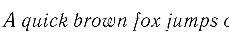 Preview of FONTSPRING DEMO - QuantAntiqua Italic font