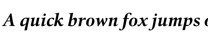 Preview of FONTSPRING DEMO - QuantText-BoldItalic Regular font