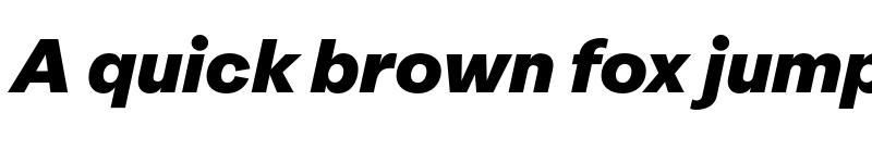 Preview of FONTSPRING DEMO - Quarion ExtraBold Italic font