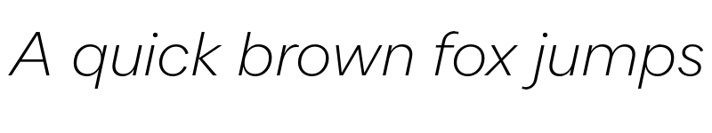 Preview of FONTSPRING DEMO - Quarion ExtraLight Italic font